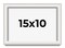 Photo Size Shadow Box 1.5" Depth Silver Picture Frame - UV Acrylic, Backing, Hanging Hardware